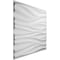 Ekena Millwork Ripple EnduraWall Decorative 3D Wall Panel, White, 19 5/8"W x 19 5/8"H WP20X20RPWH - alternate 8